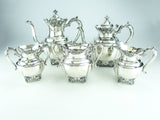 Antique Silver Plate Victorian Tea Set Coffee Service Superior Plate Circa 1800s
