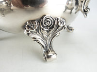 Vintage Silver Plate Tea Set Coffee Service American Rose Webster Wilcox IS