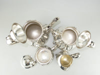 Vintage Silver Plate Tea Set Coffee Service American Rose Webster Wilcox IS