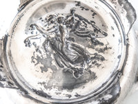 Antique Silver Plate Bride's Basket Repousse Angel Homan Mfg Co Art Nouveau