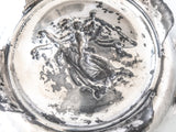Antique Silver Plate Bride's Basket Repousse Angel Homan Mfg Co Art Nouveau