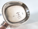 Antique Encino Country Club Silver Soldered Teapot 1923 Rare Piece