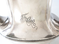 Antique Silver Soldered Teapot 1920 FCC Railroad Hotel Restaurant Club