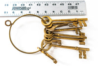 Railroad Key Adlake ACL RR Brass Skeleton Keys Set Atlantic Coast Line