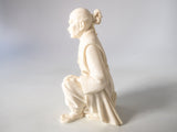 Vintage Chinoiserie Statue Sculpture A. Giannelli Marble Signed