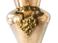 XL Brass Vase Floor Vase Umbrella Holder Stand Double Handled Handcrafted