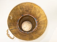 XL Brass Vase Floor Vase Umbrella Holder Stand Double Handled Handcrafted