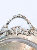Vintage Plate Oval Serving Tray JJ Pearce Band Sheridan Silver Co