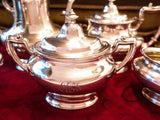 Antique Silver Plate Tea Set Coffee Service Set By Gorham Circa 1916 Tea and Coffee Sets