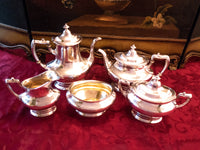 Antique Silver Plate Tea Set Coffee Service Set By Gorham Circa 1916 Tea and Coffee Sets