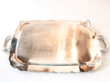 Vintage Ornate Silver Plate Serving Tray Du Maurier In Original Box