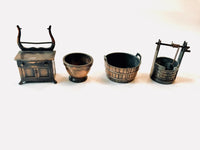 Vintage Lot of Miniature Brass Items 20 Durham Industries Dollhouse