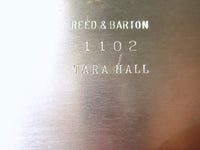 Vintage Reed & Barton Silver Plated Tara Hall Covered Dish And Bread Plate Set