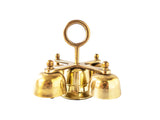 Solid Brass Quadruple Sacristy Altar Bells Religious Bells