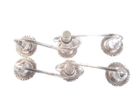 Baroque By Wallace Silver Plate Candelabra Pair Convertible Candle Holder Arms