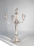 Antique Silver Plate Candelabra Silver Plate 5 Light 19" Tall Candle Holder Monarch Silver Co
