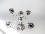Victorian Candelabra Silver Plate 5 Light Candle Holder EG Webster And Son Quadruple Plate