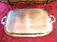 Vintage XL Silver Plate Butler Tray Du Barry EG Webster IS 3292