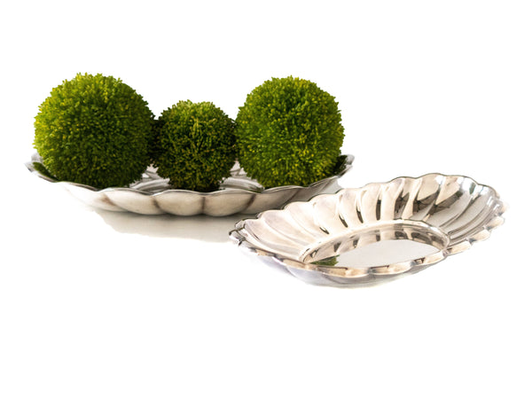 Reed And Barton Silverplate Bread And Centerpiece Trays Holiday