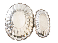 Vintage Silver Plate Trays Set Of 2 Reed And Barton Scalloped Edge Holiday