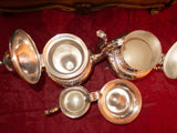 Vintage Silver Plate Coffee Tea Set Coffee Birmingham Silver Co Bsc Silver On Copper