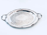 Vintage Ornate Silver Plate Serving Tray Moonbeam Rogers IS