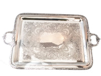 Vintage Silver Plate Tea Set Coffee Service With Tray Beverly Manor Wilcox IS 5 Piece Set
