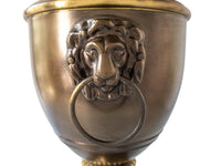Vintage Wildwood Lamp Brass Lion Knocker Lion Footed Urn Style Table Lamp