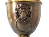 Vintage Wildwood Lamp Brass Lion Knocker Lion Footed Urn Style Table Lamp