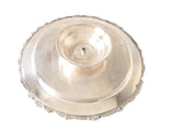 Vintage Silver Plate Lazy Susan Cake Stand Spinning Tray Centerpiece