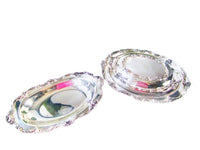 Vintage Reed & Barton Silver Plated Tara Hall Covered Dish And Bread Plate Set