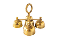 Solid Brass Quadruple Sacristy Altar Bells Religious Bells