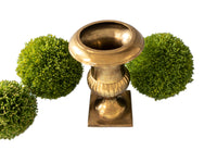 Vintage Brass Urn Style Vase Candle Holder