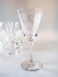 Vintage Etched Wine Glasses And Cordial Juice Glasses Tiffin Franciscan Stem 17507
