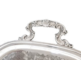 Silverplate Trophy Tray Tennis Tournament 1976 SCC Mixed Doubles Championship Decorative Trays