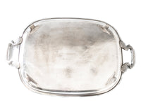 Silverplate Trophy Tray Tennis Tournament 1976 SCC Mixed Doubles Championship Decorative Trays