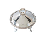 Silver Plate Casserole Buffet Stand Chafing Warming Dish