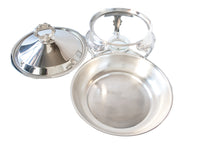 Silver Plate Casserole Buffet Stand Chafing Warming Dish