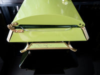 MCM Anchor Hocking Chafing Dish Buffet Stand Green And Gold Retro