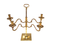 Frederick Cooper Brass Candelabra Pair Adjustable Swing Arms Candle Holder Classic Chippendale