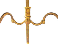 Frederick Cooper Brass Candelabra Pair Adjustable Swing Arms Candle Holder Classic Chippendale