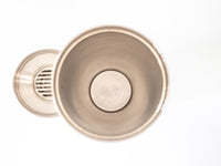 Vintage Silver Tone Metal Cocktail Shaker With Recipes
