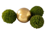 Vintage Brass Ball Sphere Sculpture Home Decor Brass Orb Art
