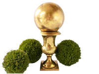 Vintage Brass Ball Sphere Sculpture Home Decor Brass Orb Art