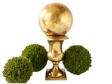 Vintage Brass Ball Sphere Sculpture Home Decor Brass Orb Art