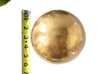 Vintage Brass Ball Sphere Sculpture Home Decor Brass Orb Art