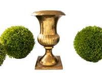 Vintage Brass Urn Style Vase Candle Holder