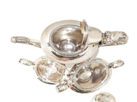 Vintage Silver Plate Tea Set Reed Barton 3850 3 Piece Set