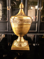 Vintage Bronze Brass Urn 2 piece Ice Bucket Mantle Decor