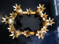 Brass Pineapple Candle Holders Centerpiece 12 Piece Hollywood Regency